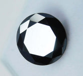 Natural Black Moissanite Round Shape 3.00 Ct Loose Gemstones