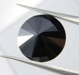 Natural Black Moissanite Round Shape 3.00 Ct Loose Gemstones