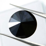 Natural Black Moissanite Round Shape 4.00 Ct Loose Gemstones