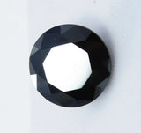 4.02 Ct Natural Black Moissanite Loose Gemstones Round Shape