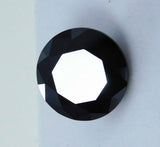 4.02 Ct Natural Black Moissanite Loose Gemstones Round Shape