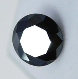 Natural Black Moissanite Round Shape 4.36 Ct Loose Gemstones