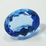 A+ Quality 6.95ct oval blue sapphire.