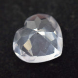 Heart cut white sapphire 8.65 ct certified natural loose gemstone Ceylon origin