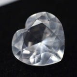 Certified Ceylon sapphire 8.65 carat natural white heart shape loose stone