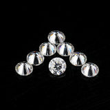 10 Pcs Synthetic Moissanite White Color CERTIFIED 2 mm Loose Gemstone Round Cut