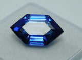 Natural blue sapphire gemstone, certified fancy cut, 9.10 ct, loose stone.