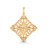 Melorra 18k yellow gold filigree pendant