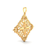 Melorra 18k yellow gold filigree pendant