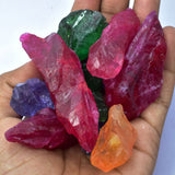 Mix Sapphire Uncut Rough 500.34 Carat Natural Huge Size CERTIFIED Gemstone Lot Z-5689