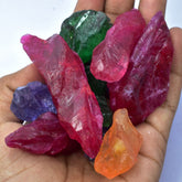 Natural Sapphire Mix Uncut Rough 2000 Ct Huge Size CERTIFIED Loose Gemstone Lot