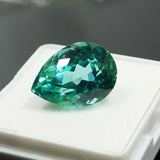 Natural unheated green Paraiba tourmaline, 11.32 ct.