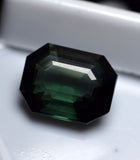 CERTIFIED Tourmaline Emerald Cut Deep Green Loose Gemstone