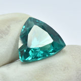 10.05 Carat Natural Green Tourmaline | Certified Trillion Cut Loose Gemstone