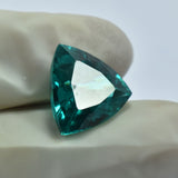 Brazilian 10.55 Ct Natural Tourmaline Loose Gemstone CERTIFIED Green Trillion