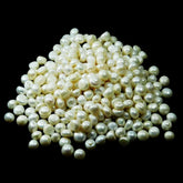 CERTIFIED Cabochon Cut 100 Pcs Natural White Pearl Lot Loose Gemstone