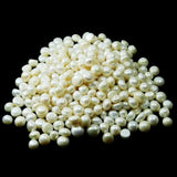 CERTIFIED Cabochon Cut 100 Pcs Natural White Pearl Lot Loose Gemstone
