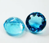 Loose Aquamarine Gemstone Pair 18.10 Ct on white background