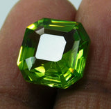 Natural Peridot 9.80 Ct – Certified Square Cut Best Quality Green Loose Stone