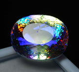 82 Ct Mystic Topaz Lab Created Rainbow Oval Shape Loose Gemstones A++ CERTIFIED