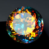 66.35 Ct Natural Mystic Quartz Round Cut Rainbow Color CERTIFIED Rare Loose Gemstone