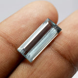 Light blue sapphire, natural and certified.