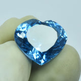 Certified natural blue sapphire gemstone.