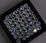 Natural sapphire white 5 mm round diamond cut certified gemstone set of 8