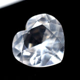 8.20 carat certified heart cut natural white sapphire pendant size gemstone