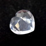 8.20 ct natural white sapphire heart cut certified loose stone pendant size