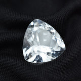 10 ct certified white sapphire trillion cut natural loose gemstone