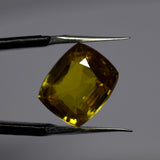 Precious Yellow Sapphire 10.30 Ct Natural Cushion Cut Loose Gemstone CERTIFIED
