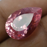 Certified natural sapphire Padparadscha 10.15 ct pear cut loose gemstone