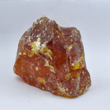 CERTIFIED 500.36 Ct Natural Raw Amber Orange Uncut Rough Loose Gemstone