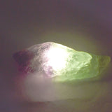 Raw Uncut Multi Color 74 Carat Natural Fluorite close up