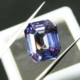 CERTIFIED 10 Ct Natural Color Change Sapphire Loose Gemstone Emerald Cut