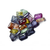 Untreated Sapphire Emerald Cut CERTIFIED Gemstone Lot