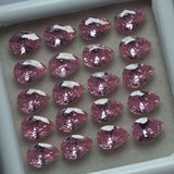 Natural sapphire pink 6 pcs 6x5 mm pear cut certified loose gemstones