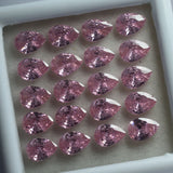 6 Pcs Natural Gemstone Precious Pink Sapphire CERTIFIED Loose Pear 6X5 MM Lot