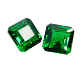 20.25 Ct Pair CERTIFIED Natural Tsavorite Garnet Square Cut Green Loose Gemstone