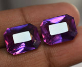 Natural Tanzanite Pair Emerald Cut 16.13 Ct Jewelry Making Stones Photo