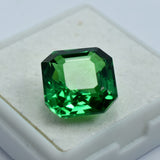 Natural Tsavorite Garnet Rare Square Cut Green 10.55 Ct CERTIFIED Loose Gemstone