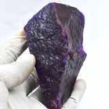 Natural Uncut Raw 1192.15 Carat Purple Sapphire Rough Loose Gemstone CERTIFIED