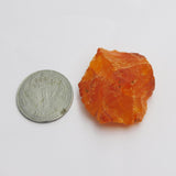 Huge Size 110.35 Ct NATURAL Sapphire ROUGH Uncut CERTIFIED Orange Loose Gemstone