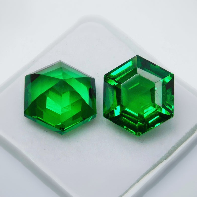 Certified natural tsavorite garnet green fancy cut 20 carat loose gemstone for sale