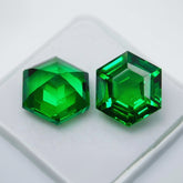 Certified natural tsavorite garnet green fancy cut 20 carat loose gemstone for sale