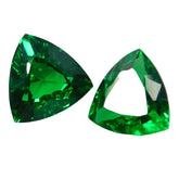 19 Ct Natural Tsavorite Green Garnet Trillion Cut CERTIFIED Loose Gemstone