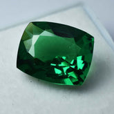 GREEN Natural Garnet CUSHION Cut 9.00 Ct CERTIFIED Ring Size Loose Gemstone