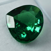 CERTIFIED 9.95 Ct Natural GREEN Garnet PEAR Shape Loose Gemstone