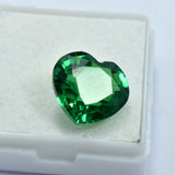 Untreated Green Garnet Best Heart Cut 10.40 Ct CERTIFIED Loose Gemstone Natural.